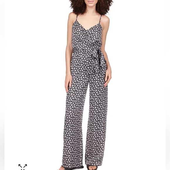 MICHAEL Michael Kors Pants - 🖤MICHAEL KORS FLORAL PRINT TIE WAIST JUMPSUIT S